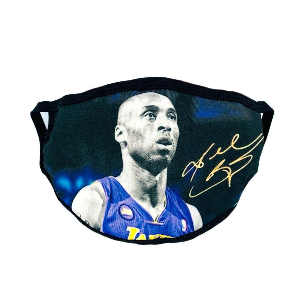 Kobe Bryant Face Mask Autographed Print MA…